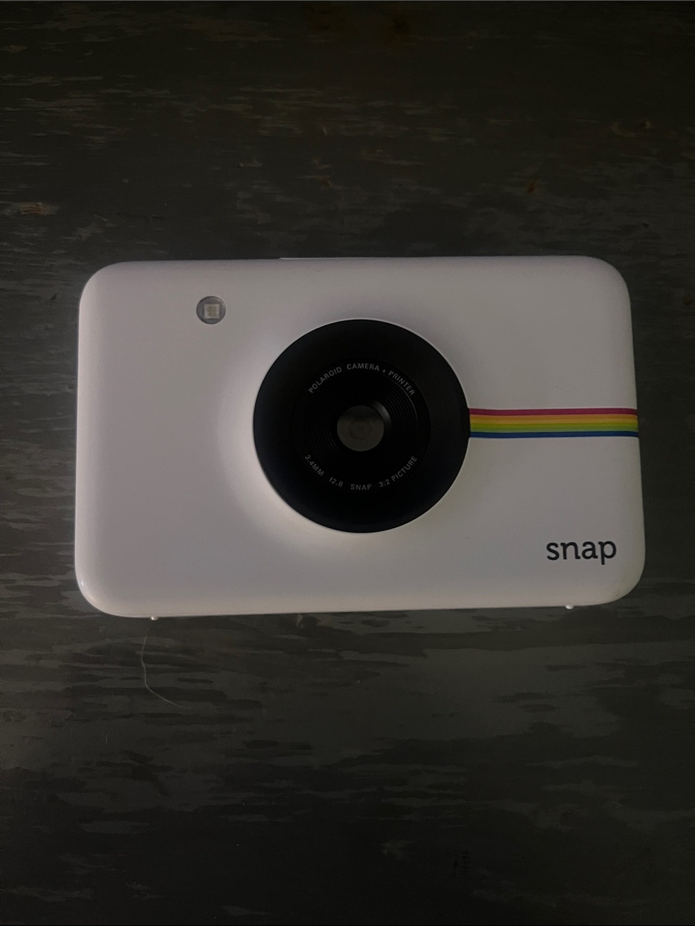 Polaroid Snap Instant Digital Camera - White with Rainbow Accent